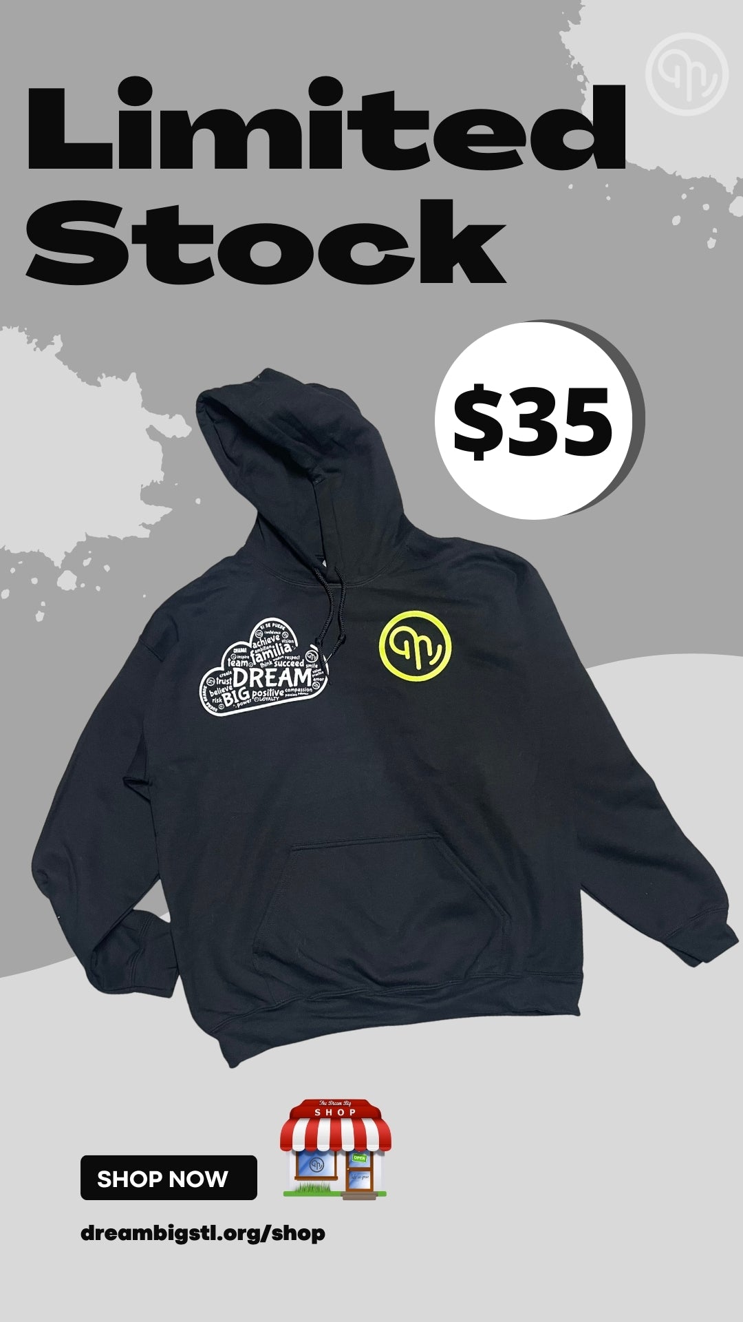 Black (Cloud/Neon Logo) Hoodie